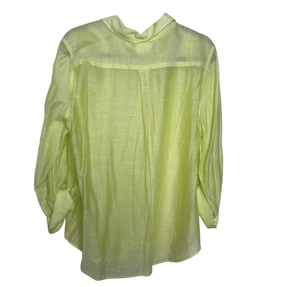 Chicos Button Up Blouses Lot Of 2 Womens Size 3 (US XL) Sheer Lightweight Roll T - Picture 10 of 15